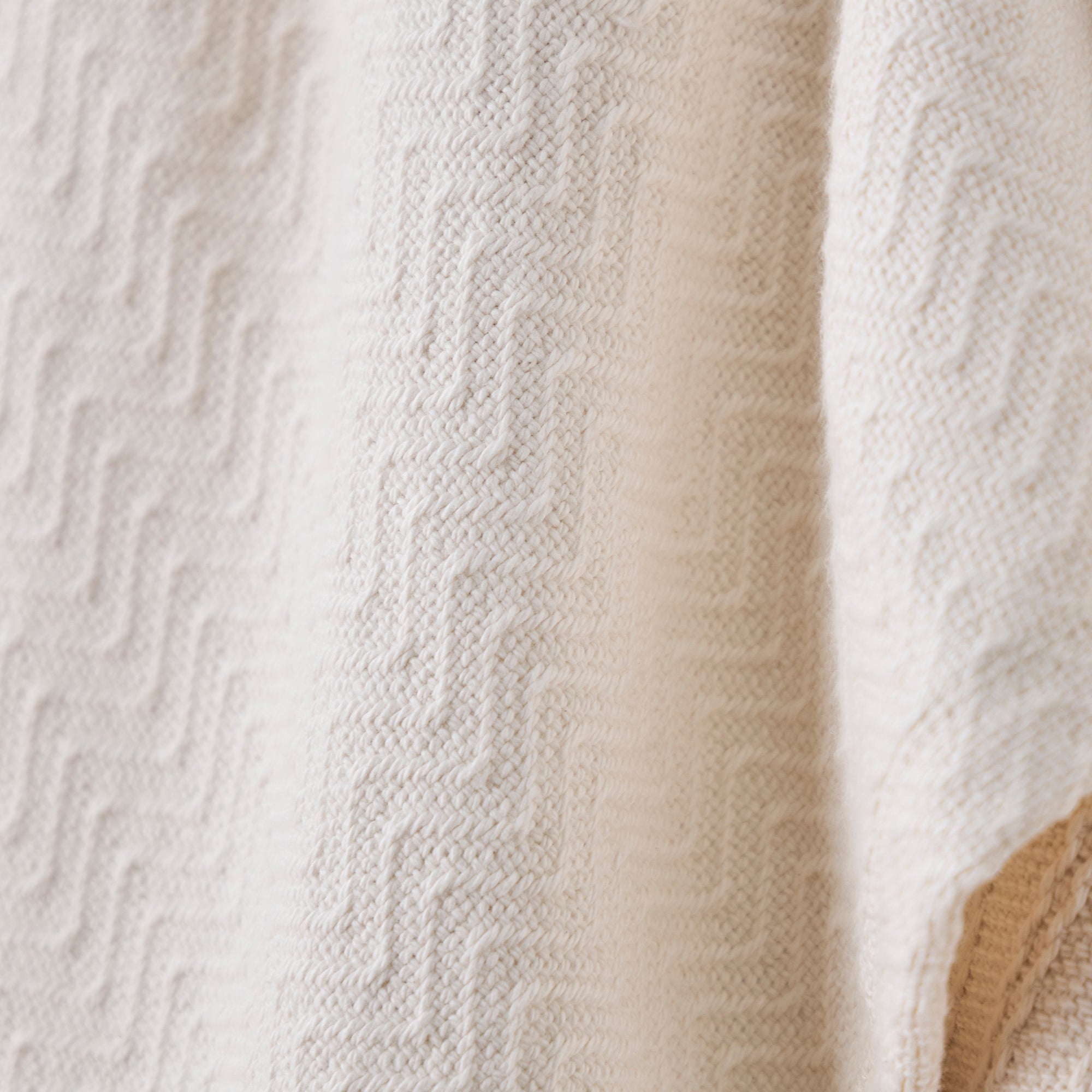 American Blanket Company - Chevron Weave 100% Cotton blankets - USA grown cotton, weaving and sewing 100% Cotton Blanket