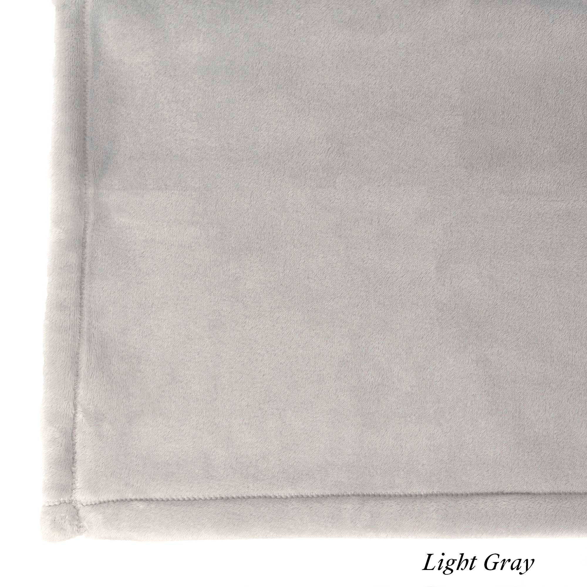 American Blanket Company - Fleece Bolster Fleece Pillow - Light Gray Luster Loft Fleece Swatch
