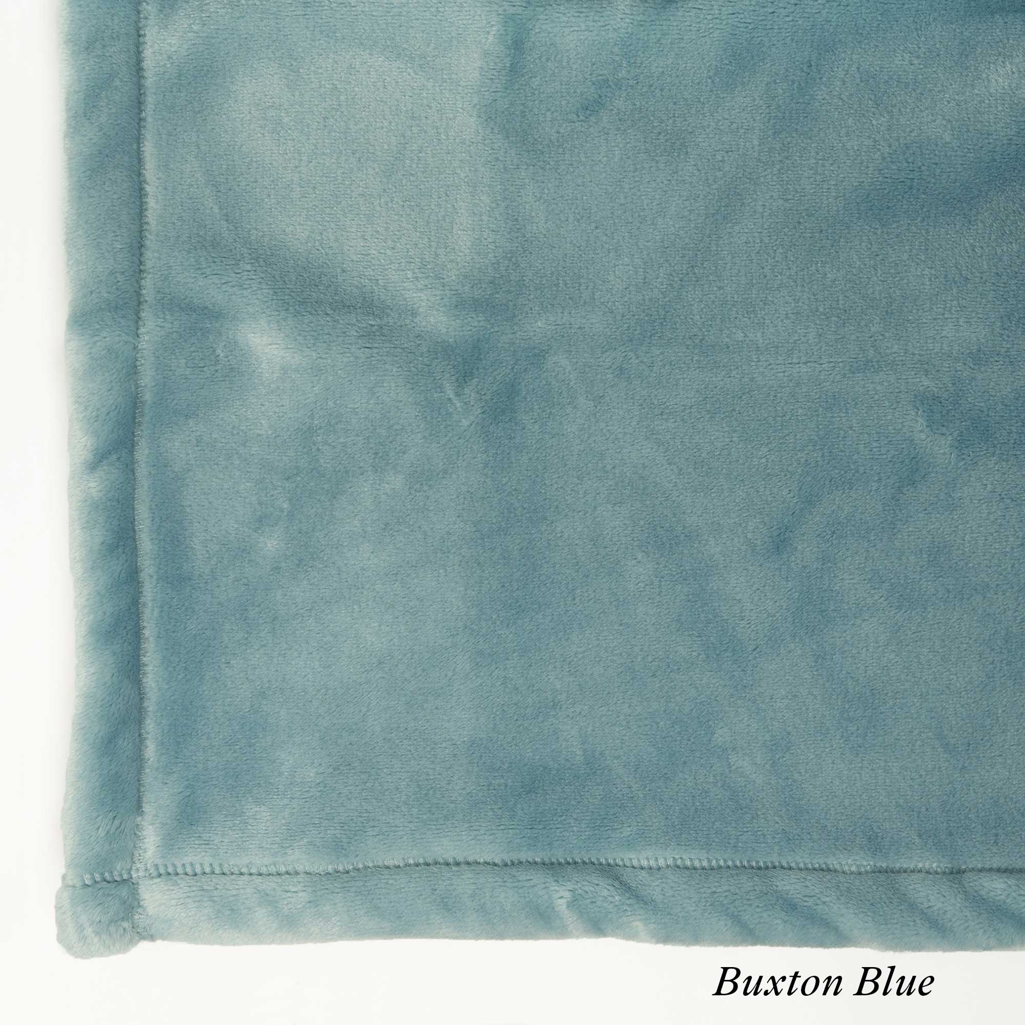 American Blanket Company - Fleece Bolster Fleece Pillow - Buxton Blue Luster Loft Fleece Swatch