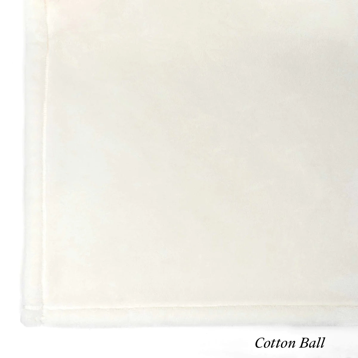 American Blanket Company - Luster Loft Whip Stitched Fleece Baby Blankets - cotton ball Luster Loft Fleece Swatch