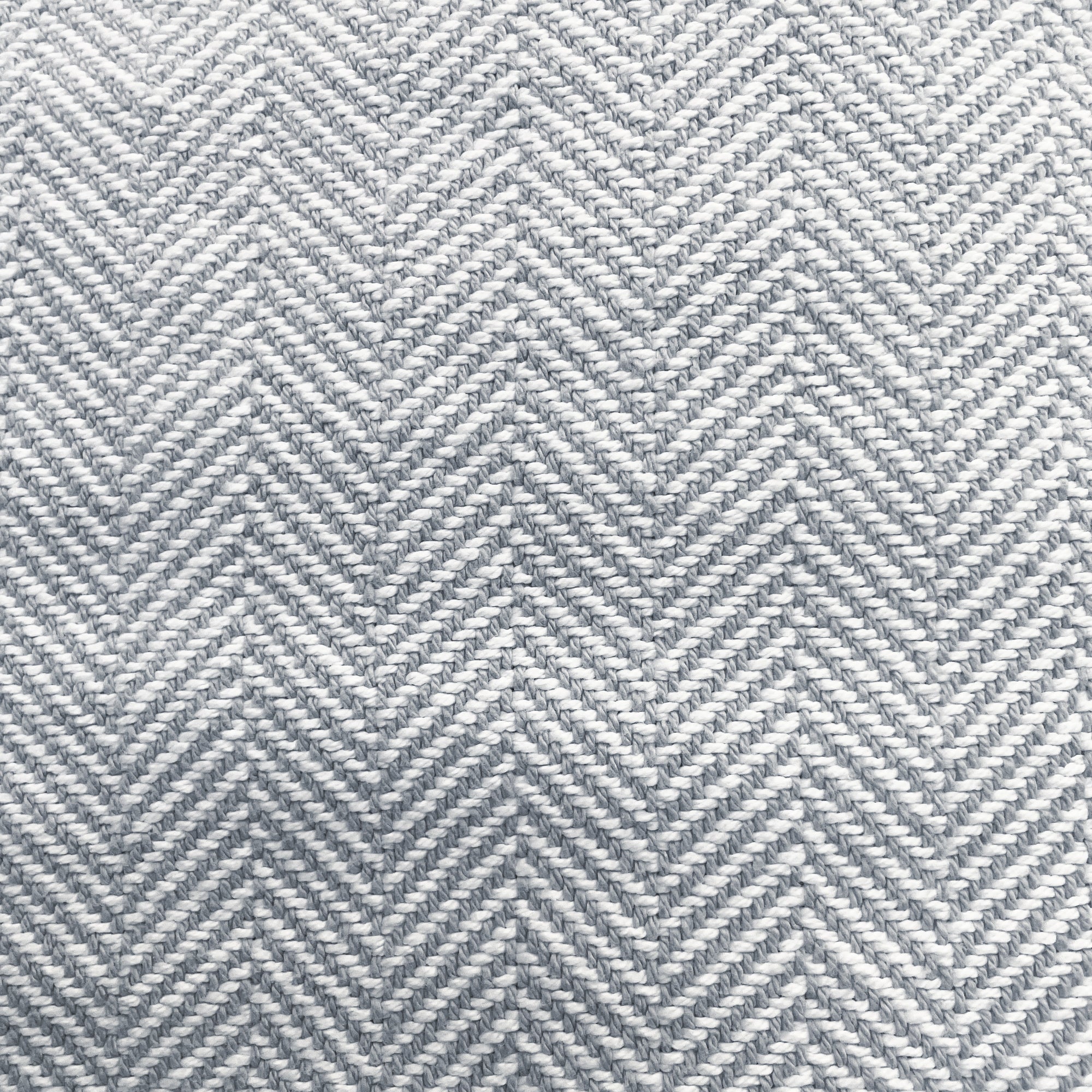 American Blanket Company - 100% Cotton Bed Blanket, Feather Weave Pattern Blanket - Close up swatch in dove gray