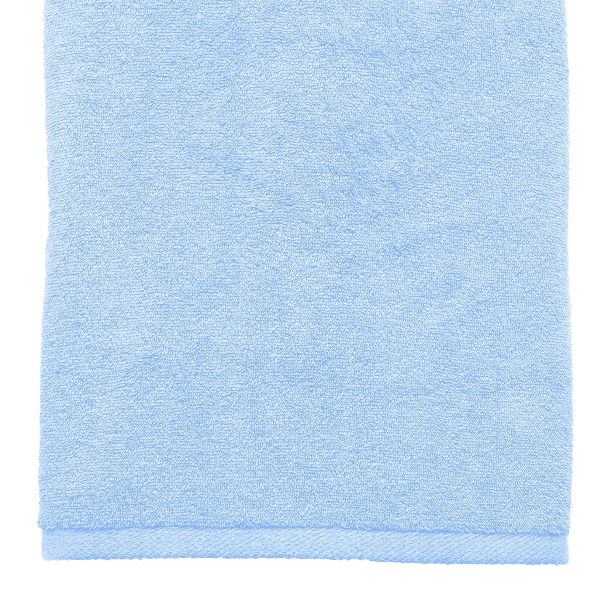  American Blanket Company -  Colorful Made in the USA 100% Cotton towels - Folded light blue towel on a white background