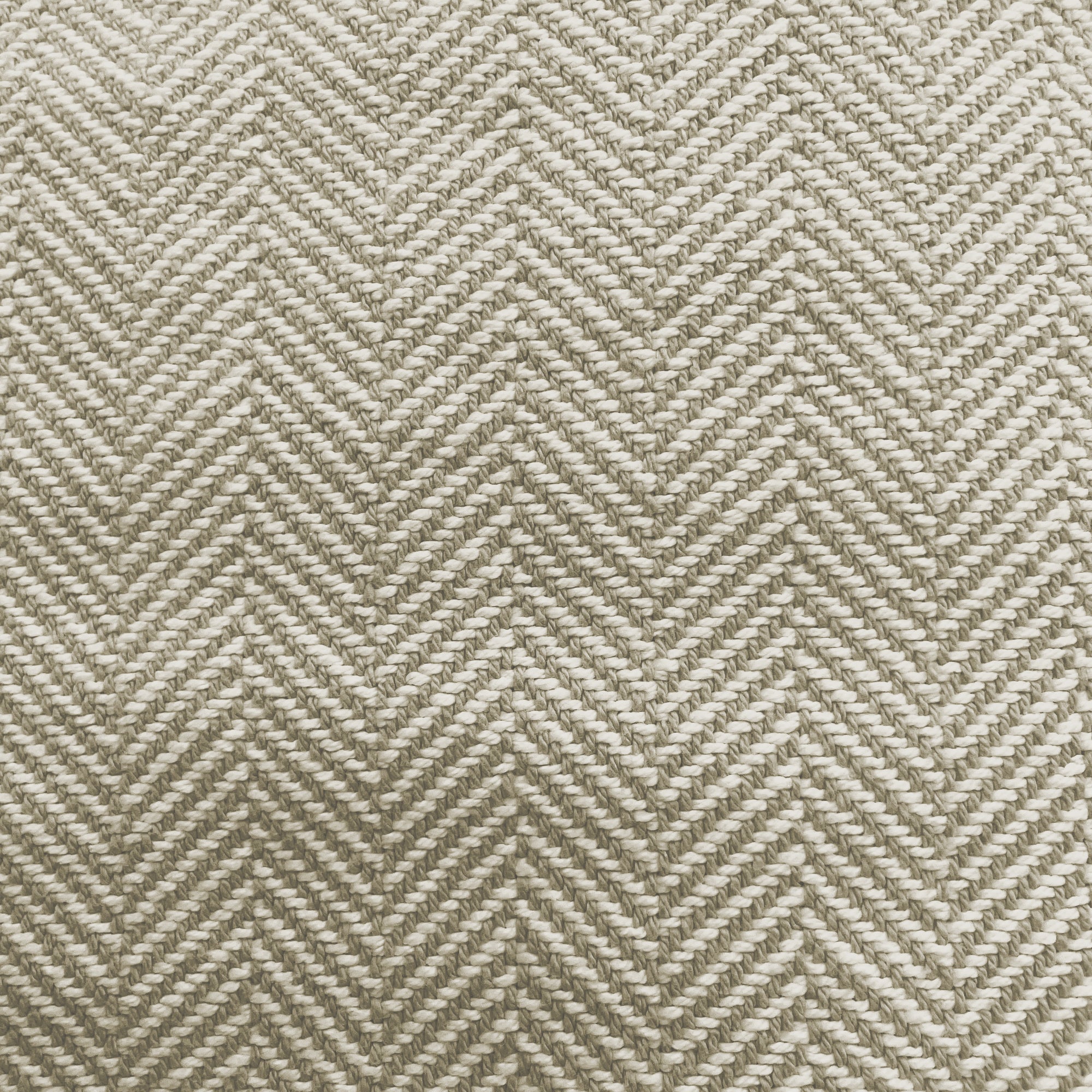 American Blanket Company - 100% Cotton Bed Blanket, Feather Weave Pattern Blanket - Close up swatch in stone