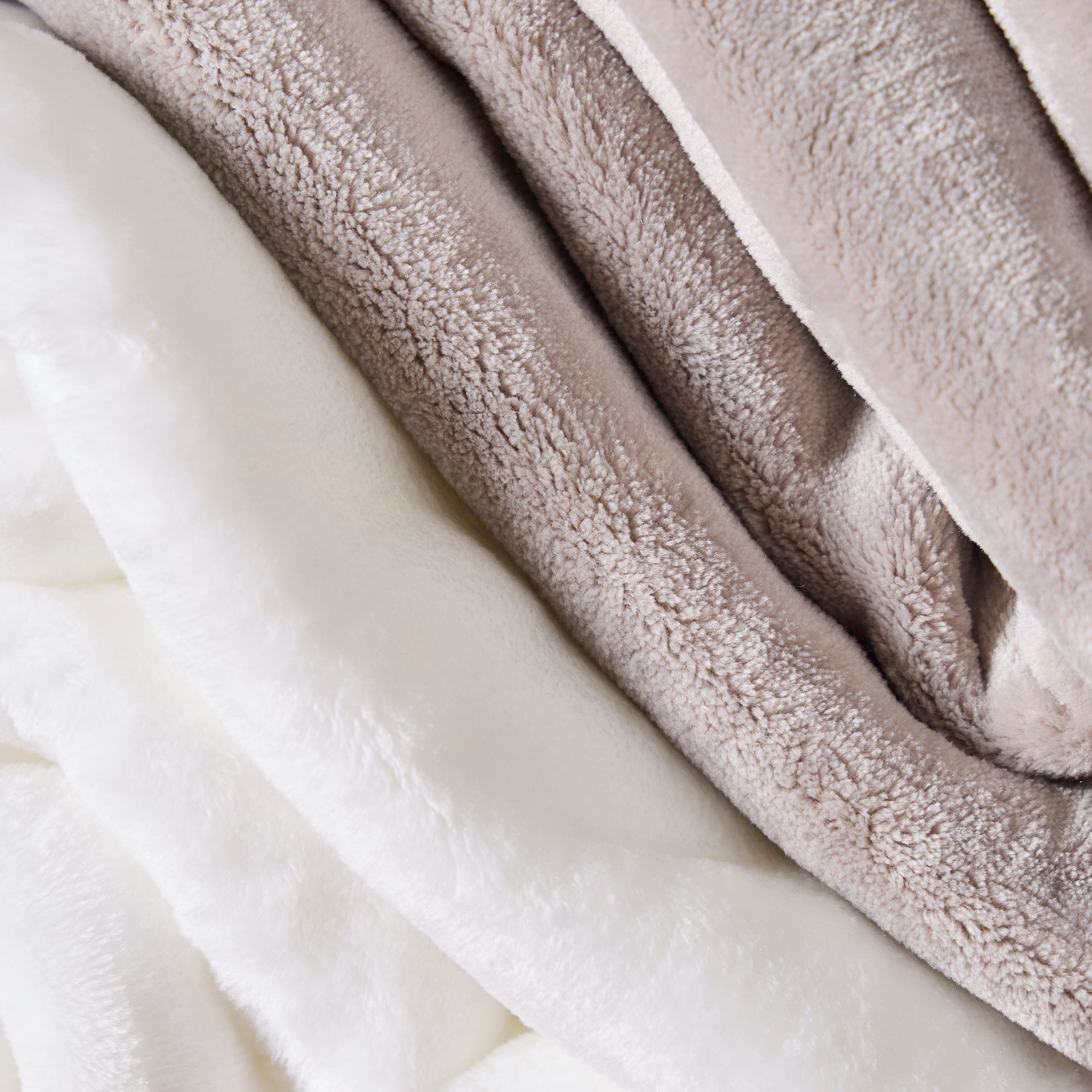 American Blanket Company - Luster Loft Fleece Oversized Fleece Blankets -  Closeup of texture of fleece luster loft blankets