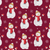Snowman Burgundy / Throw (50