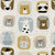 Animal Blocks / Baby Blanket(34