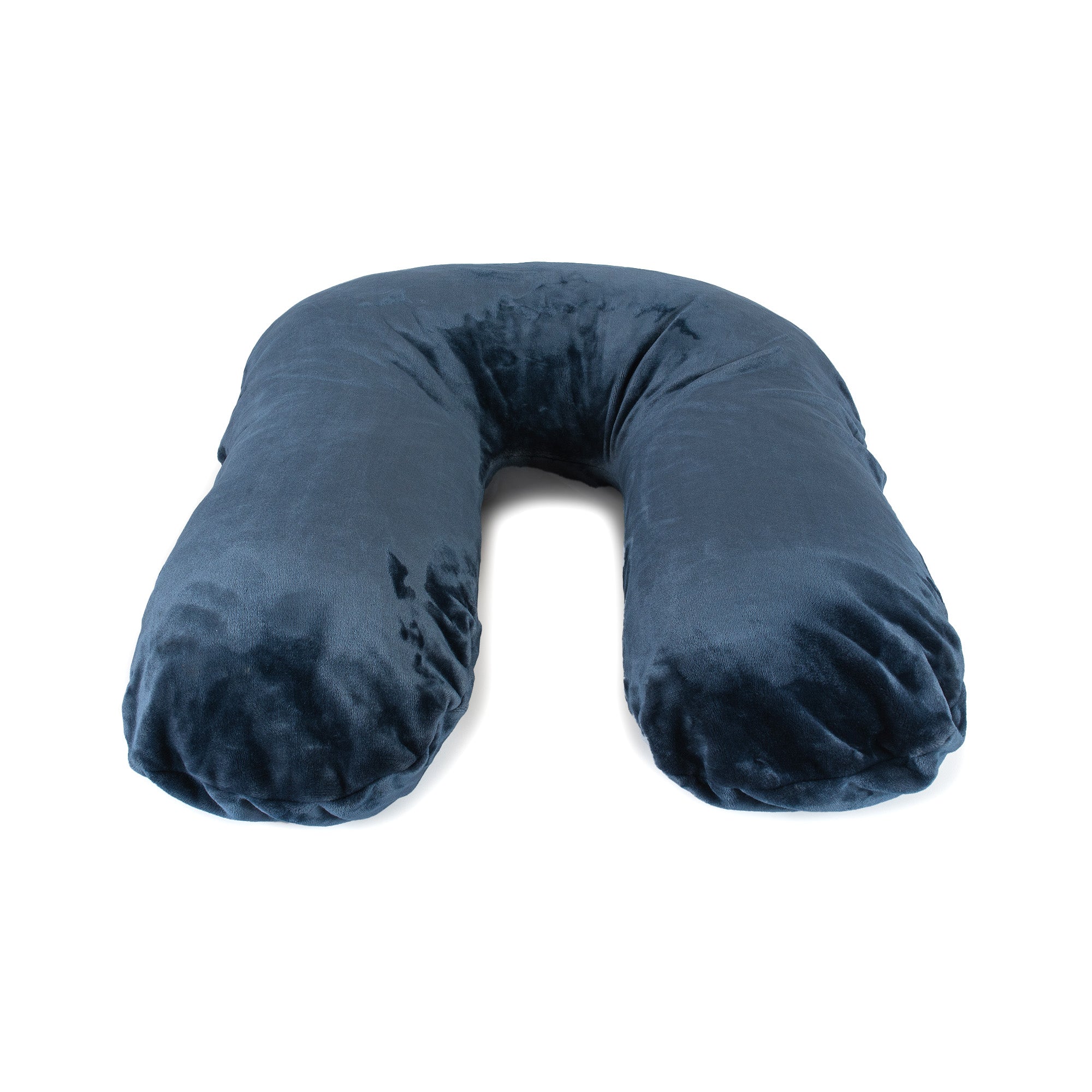 American Blanket Company - Fleece Bolster Fleece Pillow - Atlantic Blue Luster Loft Bolster Fleece Pillow isolated on a white background