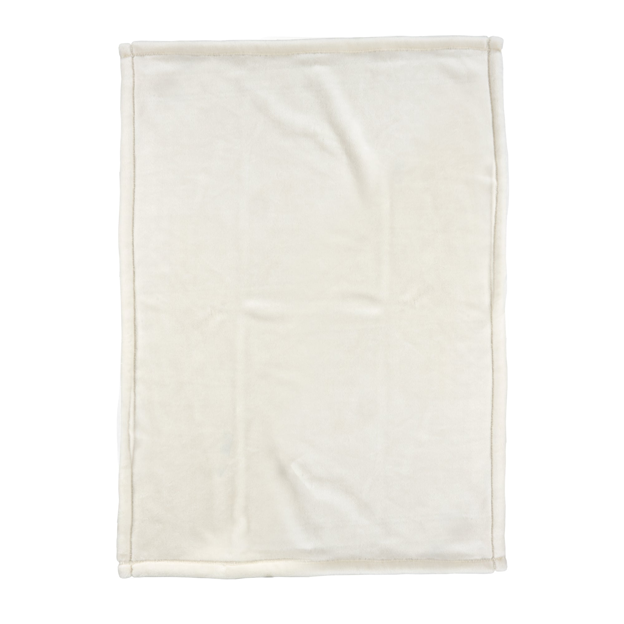 American Blanket Company - Luster Loft Fleece Blankets - Custom Printed Fleece Blankets - White luster loft fleece blanket without any printing to serve as a base for all printed blanket orders.