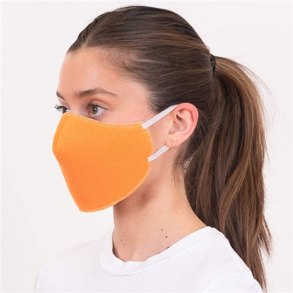 American Blanket Company - Peaceful touch fleece face mask - face mask-orange - soft face mask - American Blanket Company