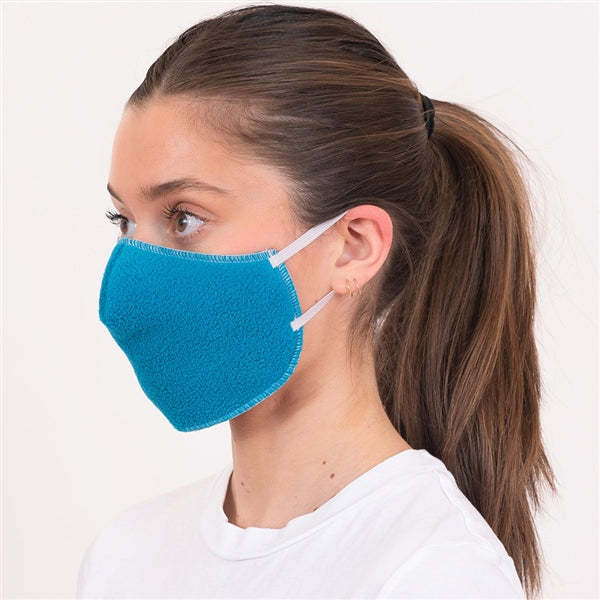 American Blanket Company - Peaceful touch fleece face mask - face mask-blue - soft face mask - American Blanket Company