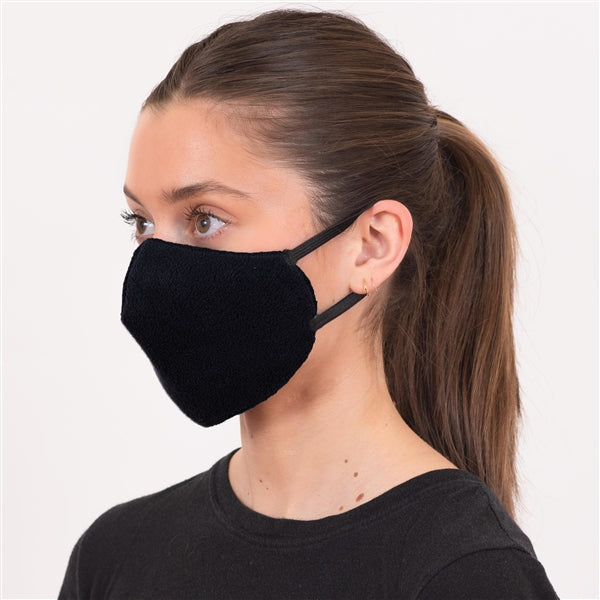 American Blanket Company - Peaceful touch fleece face mask - face mask-black - soft face mask - American Blanket Company