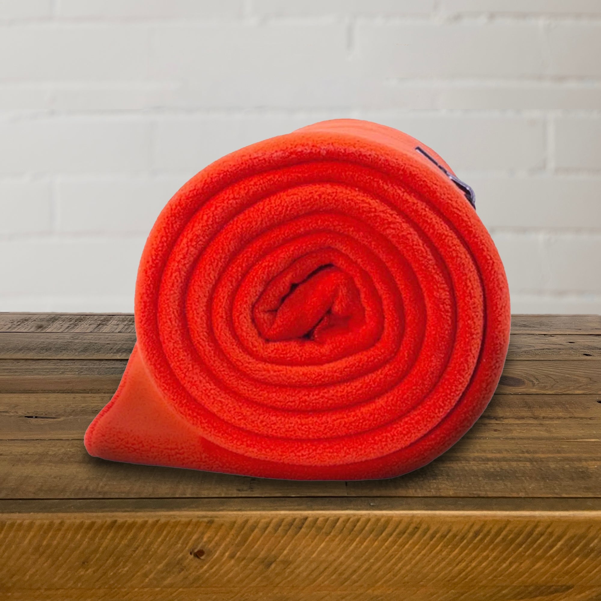 American Blanket Company - Emergency fleece Blanket - Peaceful Touch high-vis orange