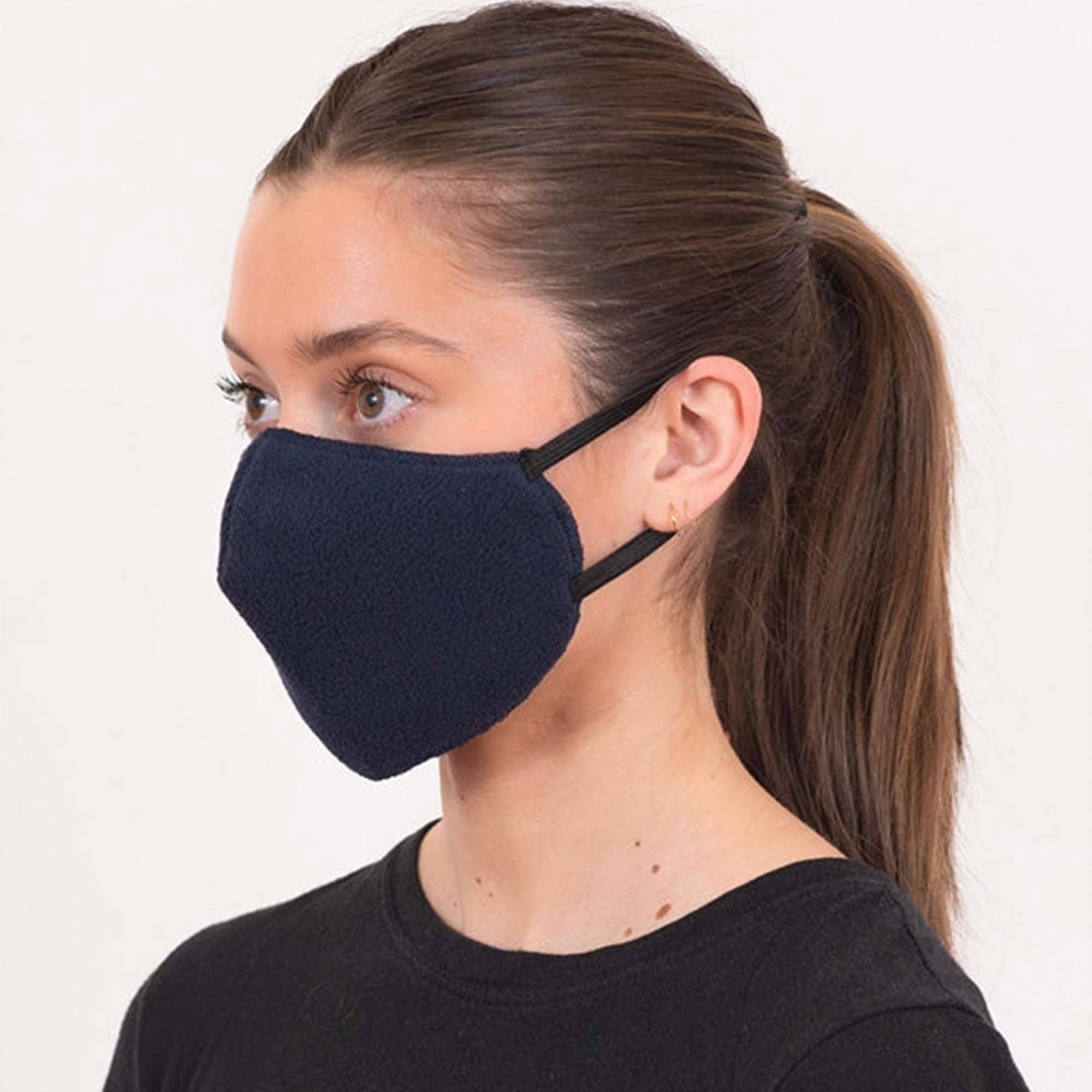 American Blanket Company - Peaceful touch fleece face mask - face mask-navy - soft face mask - American Blanket Company