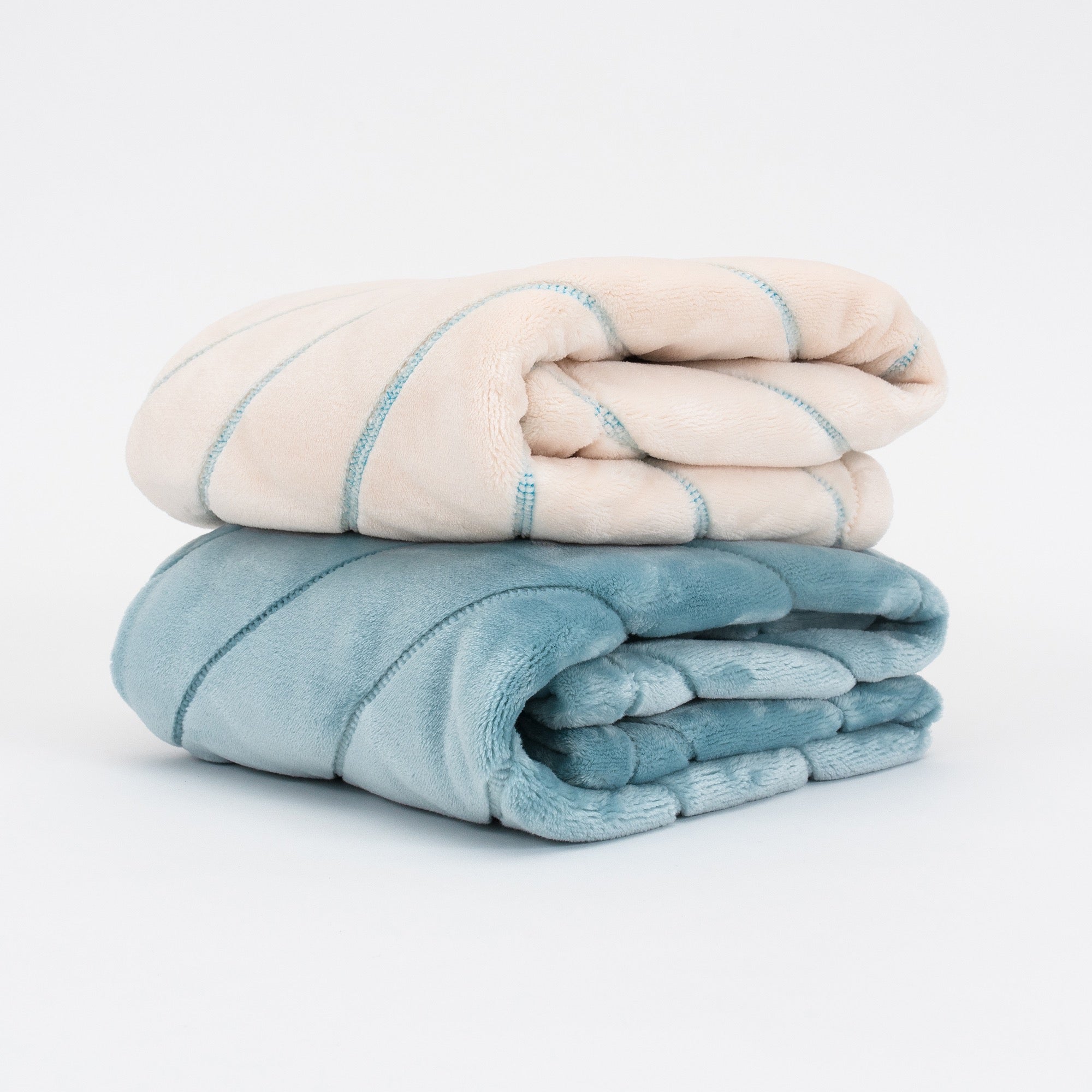 Two Baby Quilts - Birch on Luster Loft Fleece - American Blanket Company