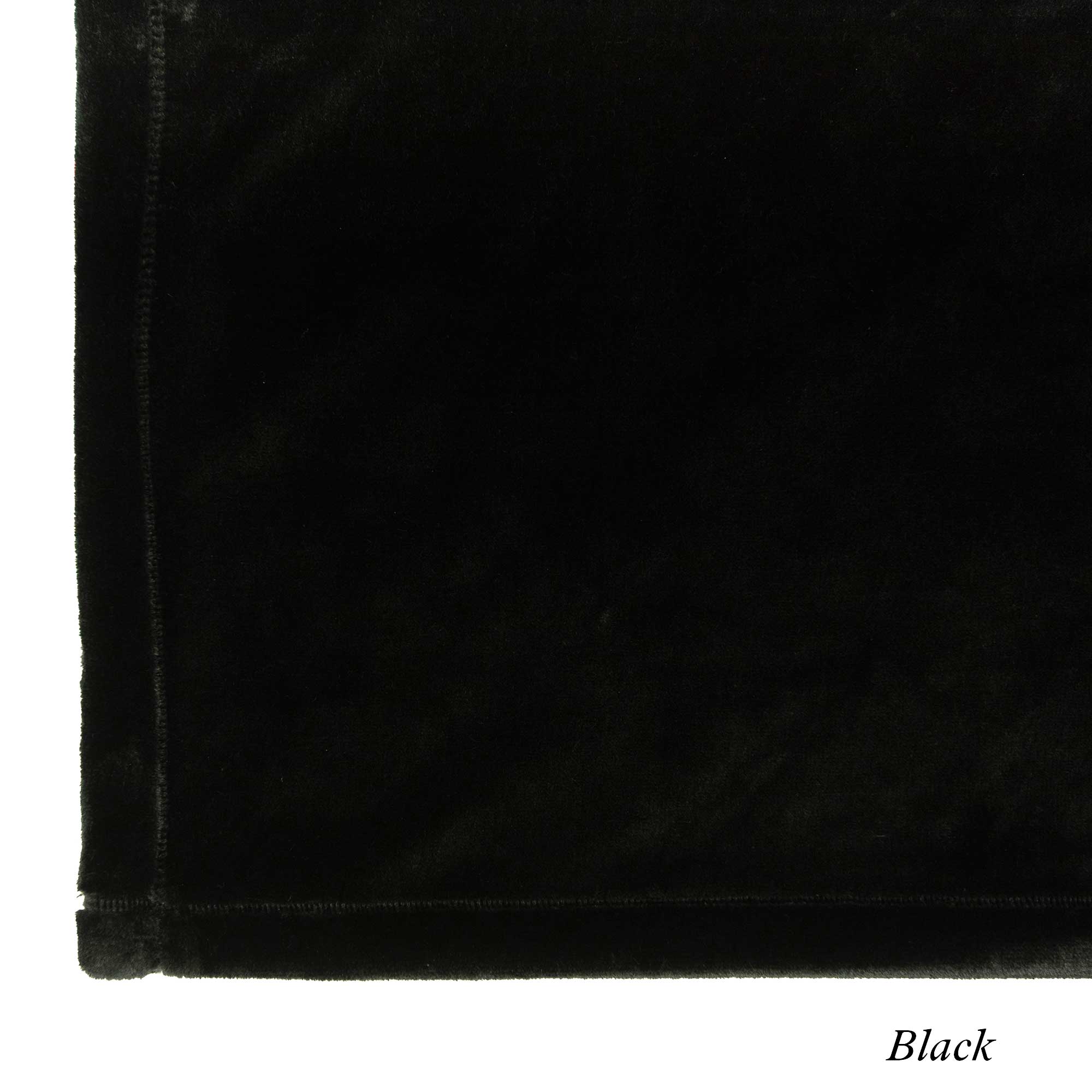 American blanket company - luster loft Fleece - Luster Loft black Fleece Blanket Swatch