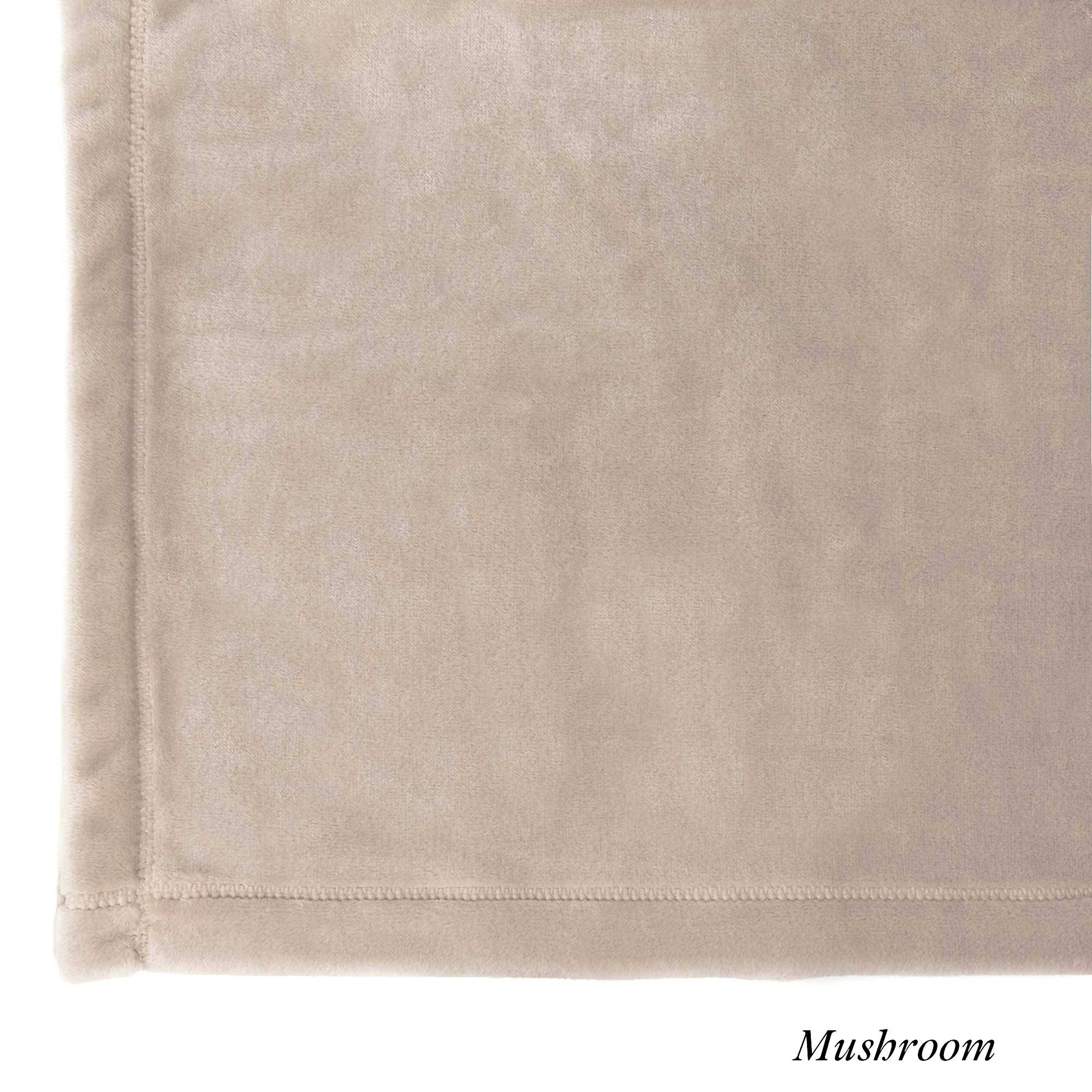 American blanket company - luster loft Fleece throw pillow 17x17 - Luster Loft Mushroom Beige Fleece Blanket Swatch