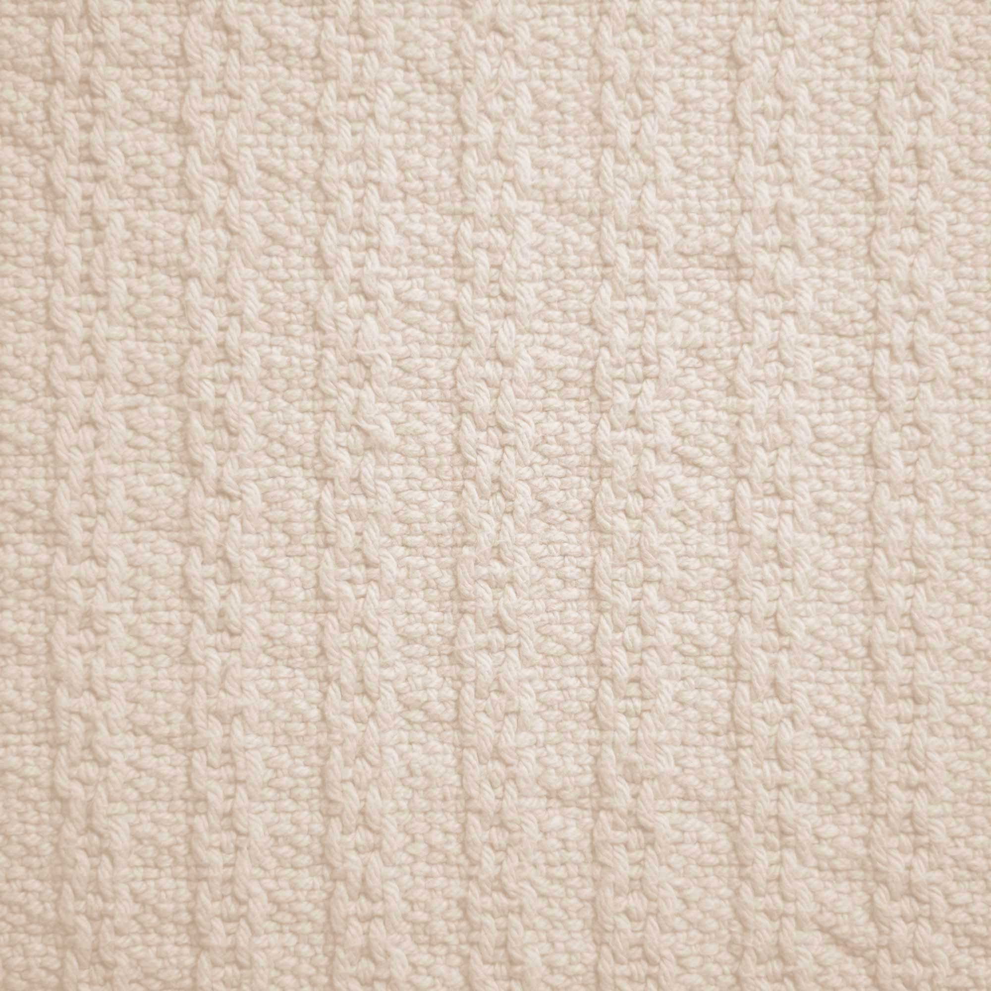 American Blanket Company - 100% Cotton Baby Blankets -  A fabric swatch for a 100% Cotton Blanket in a Cable Weave in Natural beige coloring