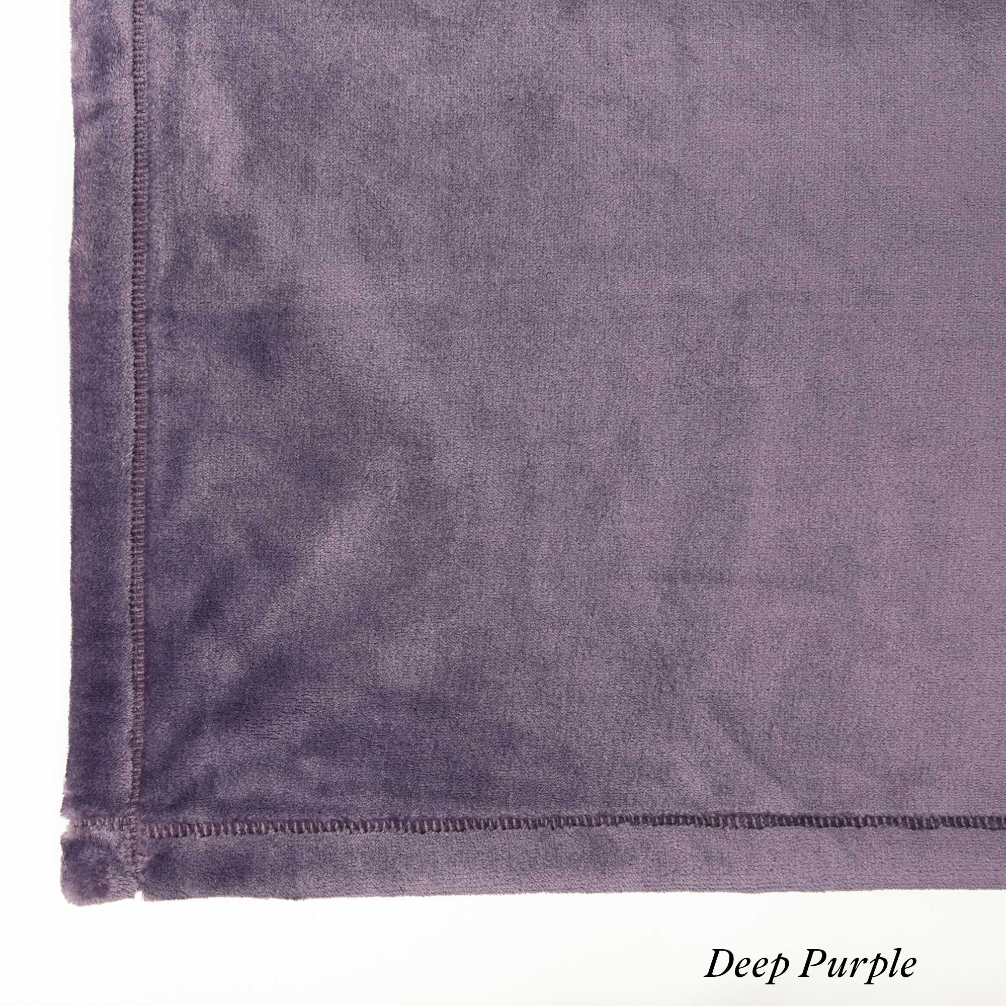 American blanket company - luster loft Fleece - Luster Loft deep purple Fleece Blanket Swatch