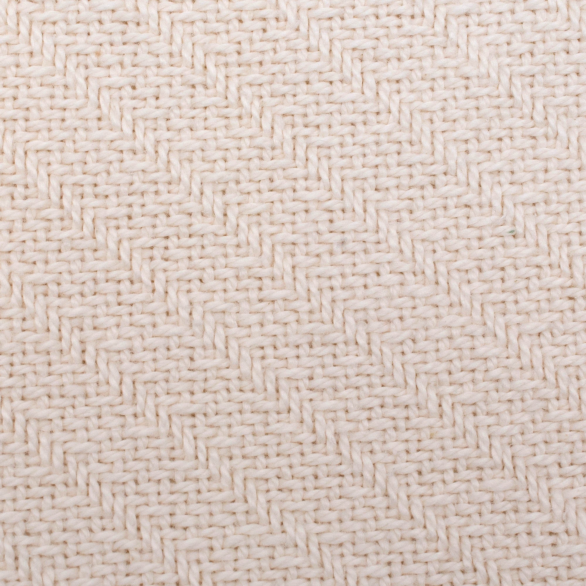 American Blanket Company - 100% Cotton Throw Pillows -  Natural Basket weave Fabric swatch