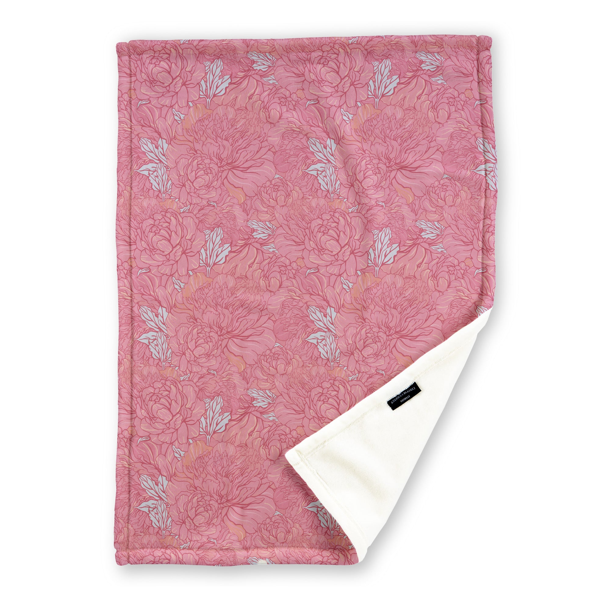 American Blanket Company - Watercolor Floral Printed Fleece Blanket - Flora Printed Throws | Floral Blanket Patterns  