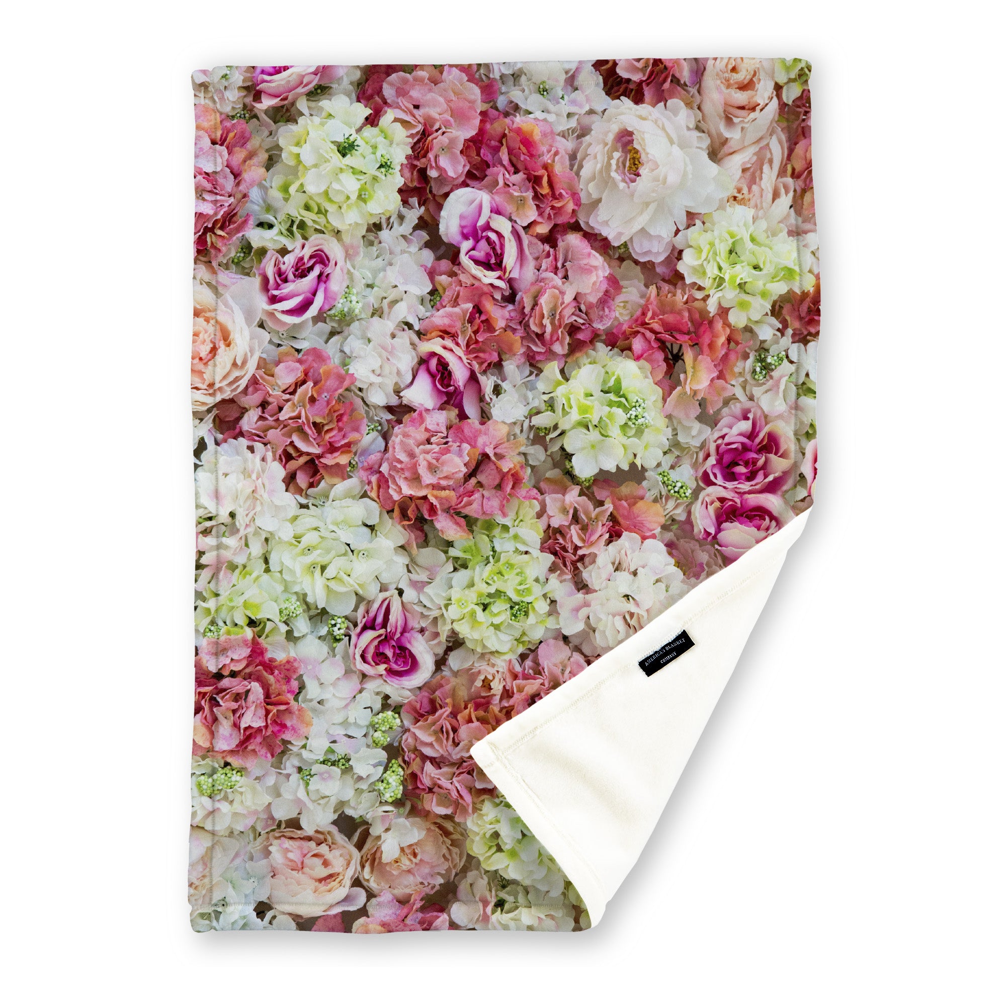 American Blanket Company - Bouquet Printed Throws | Flower Blankets - Luster Loft Printed Fleece Blankets