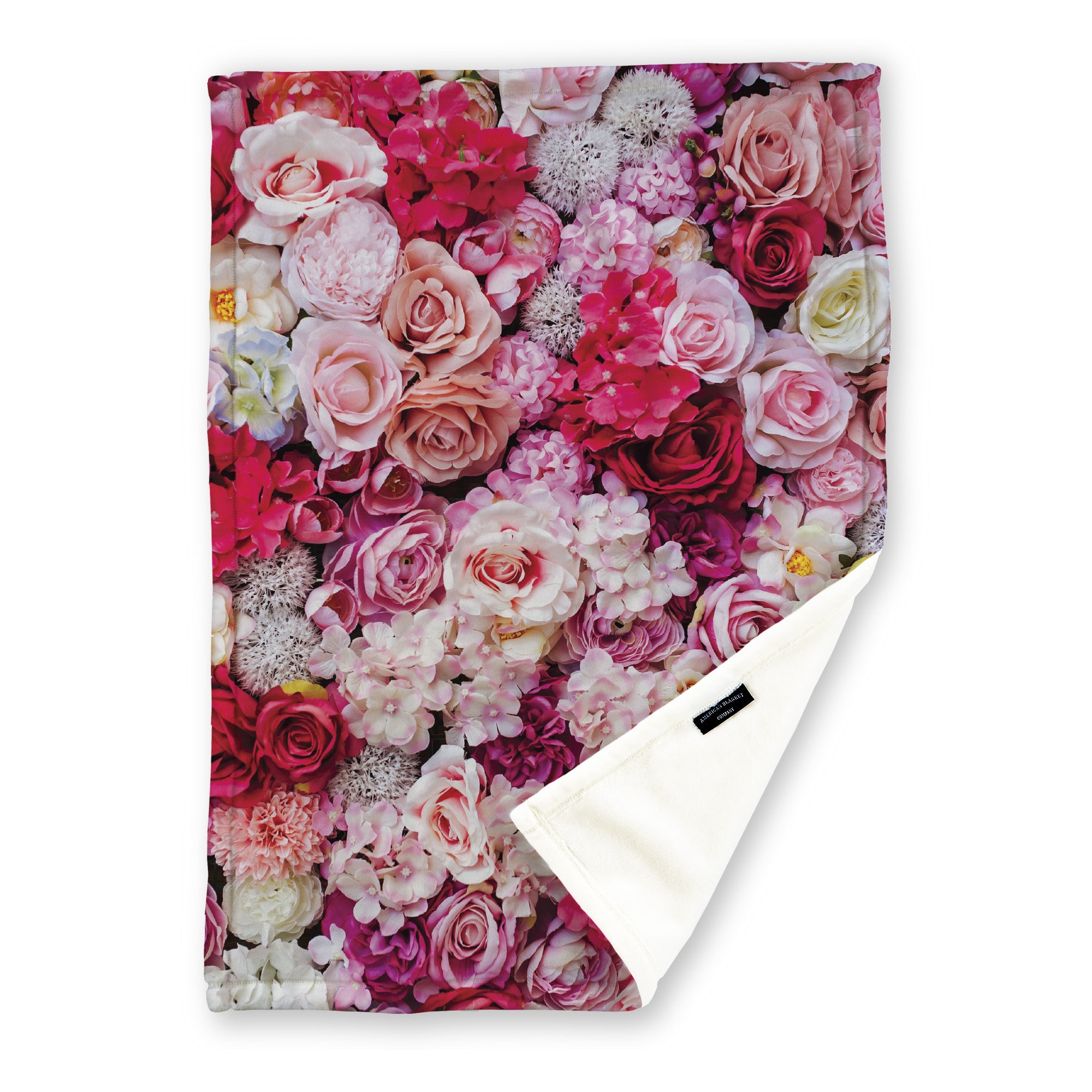 American Blanket Company - Bouquet Printed Throws | Flower Blankets - Luster Loft Printed Fleece Blankets