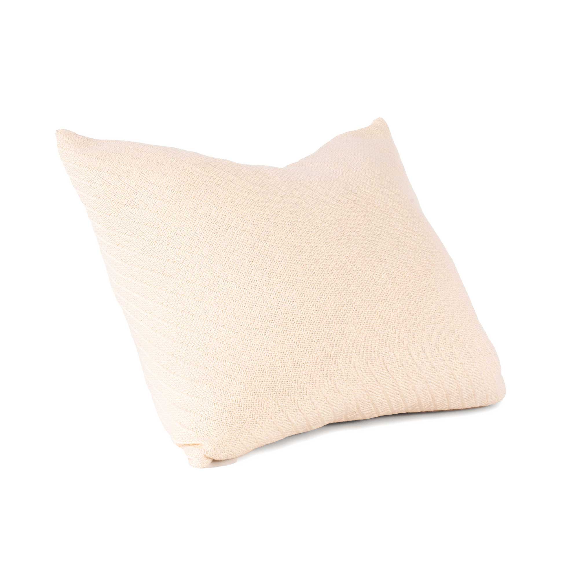 American Blanket Company - 100% Cotton Throw Pillows -  natural basket Weave Cotton Throw Pillows on white background