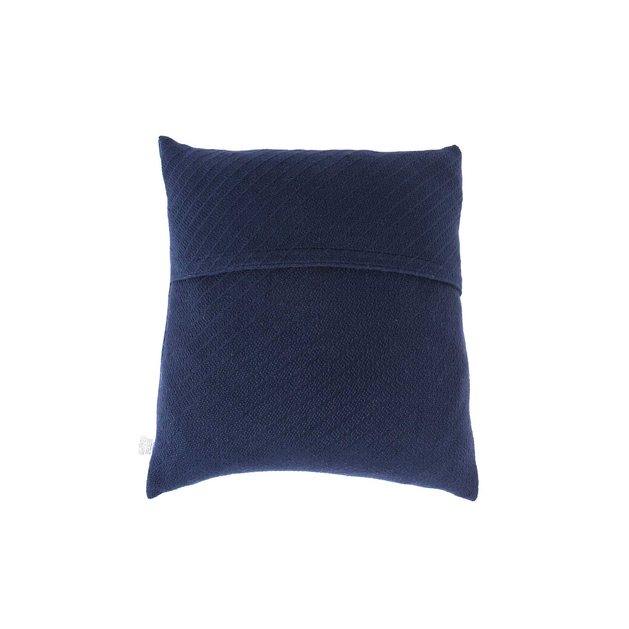 American Blanket Company -  100% Cotton Pillow Shams - Navy Basket Weave pillow sham on a white background
